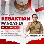 Merah dan Putih Modern Ucapan Hari Kesaktian Pancasila Instagram Post