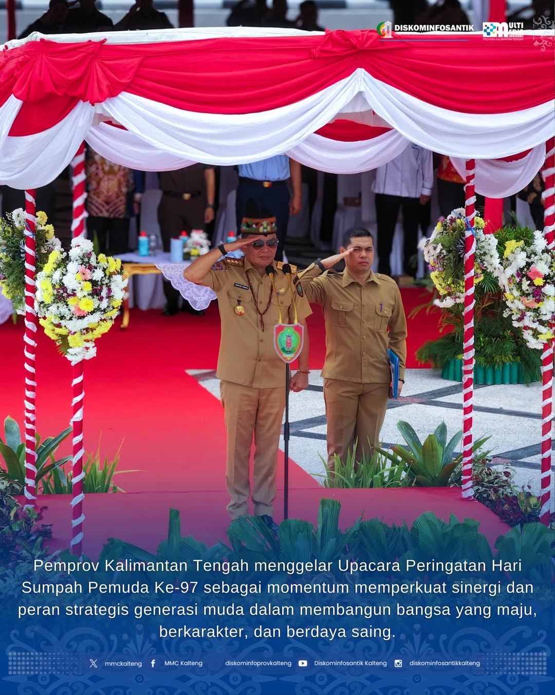 Pemerintah Provinsi Kalimantan Tengah menggelar Upacara Bendera dalam rangka memperingati Hari S (1)