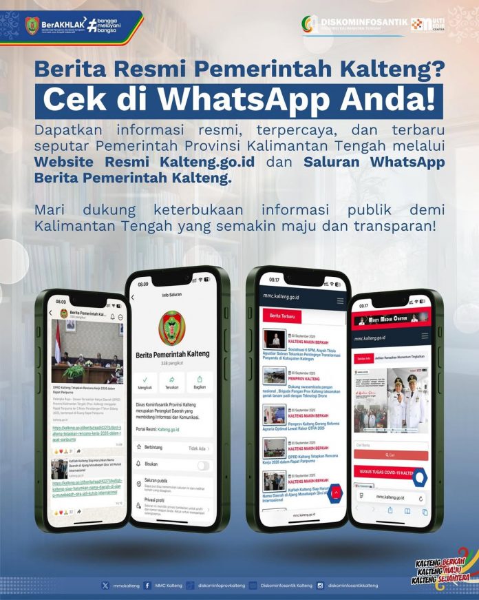 Dapatkan informasi resmi, terpercaya, dan terbaru seputar Pemerintah Provinsi Kalimantan Tengah