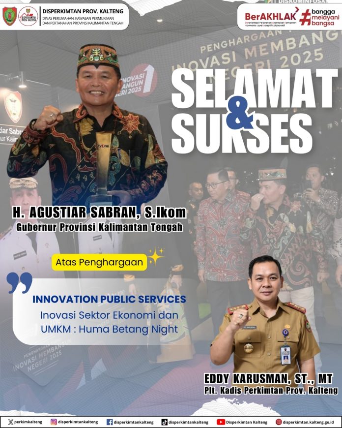 ucapan selamat inovasi gub kalteng