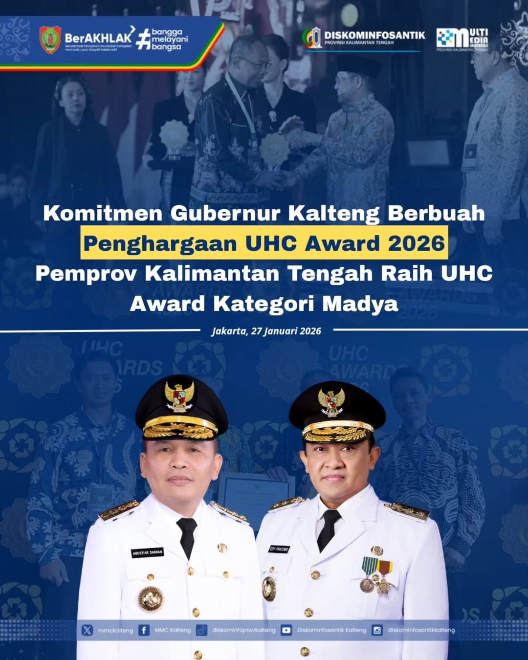 Layanan Kesehatan Makin Merata, Kalteng Raih Penghargaan Nasional UHC Award 2026 Pengakuan nasi